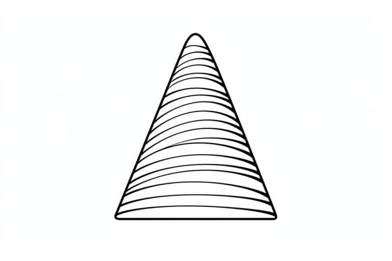 how to draw a cone