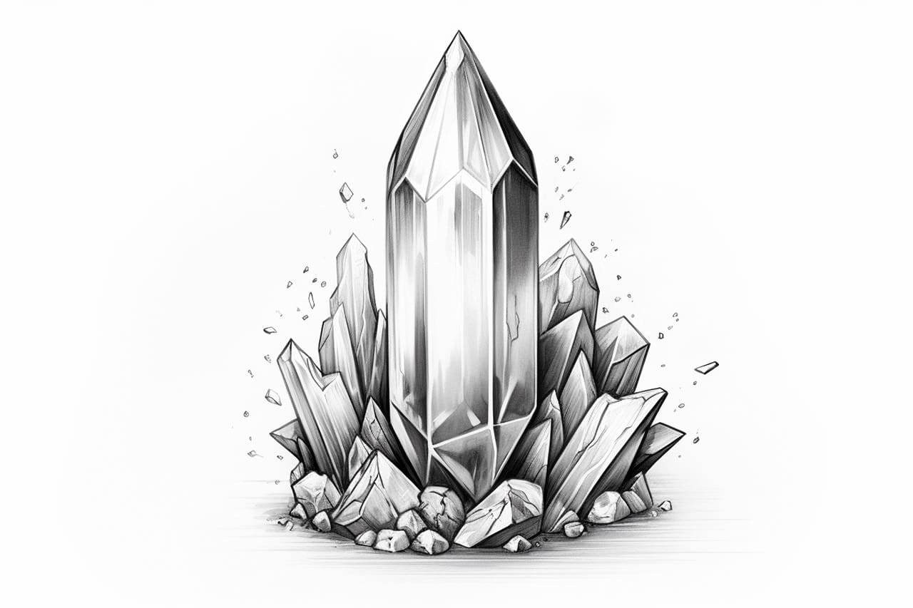 How to draw a crystal