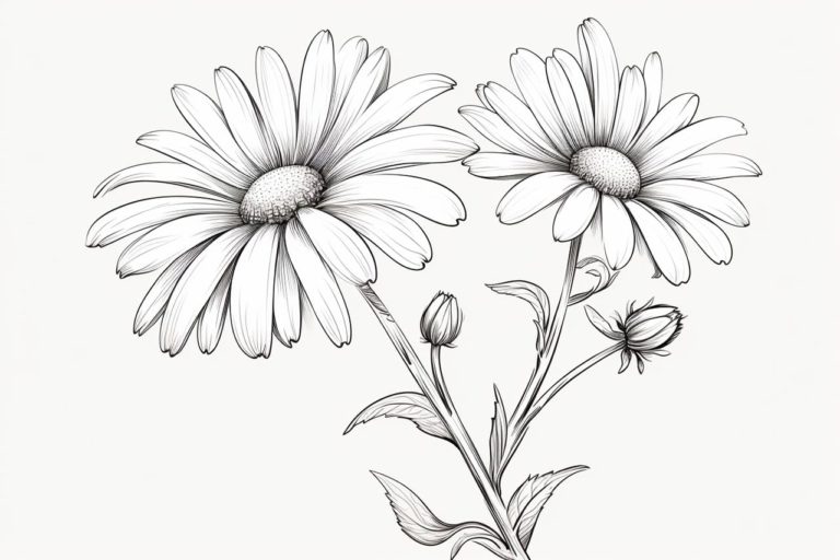 How to draw a daisy
