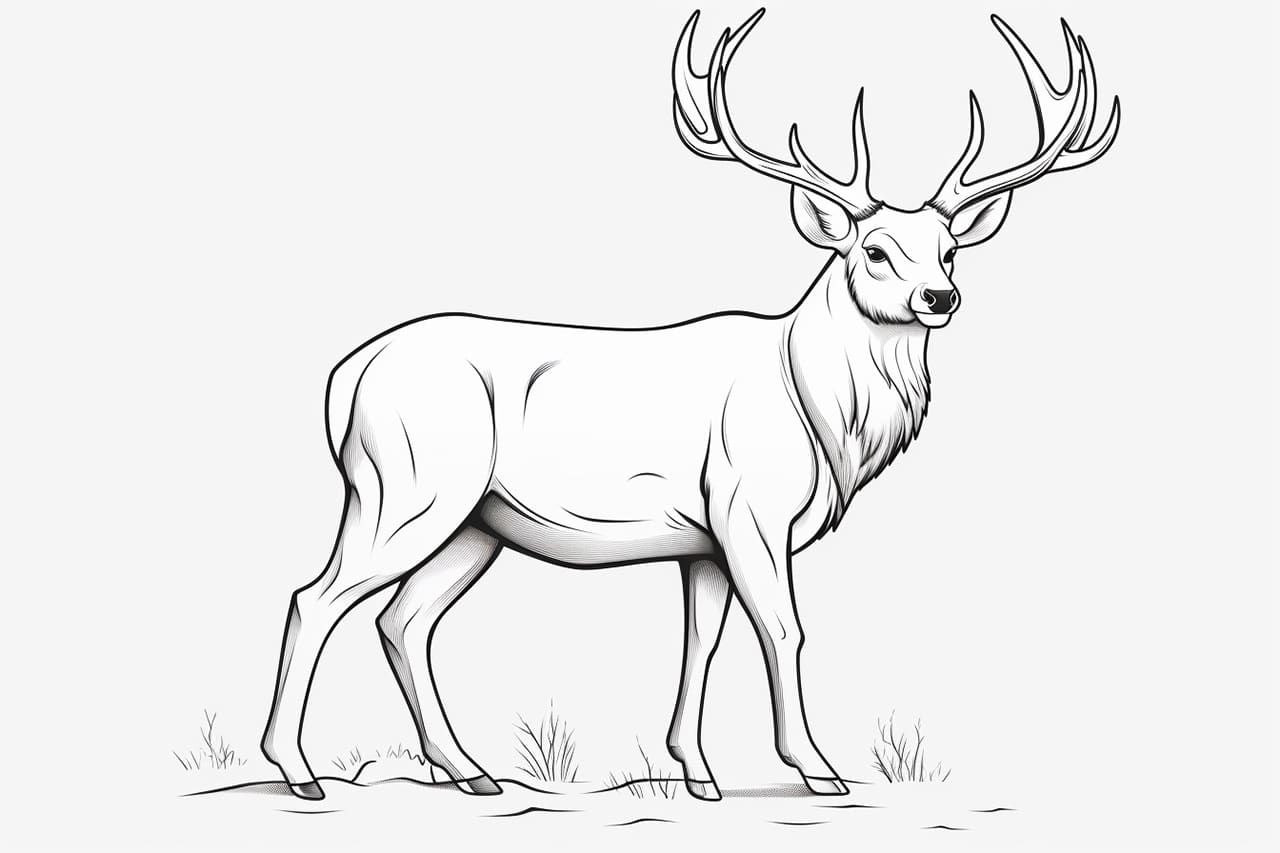 How to draw a Deer