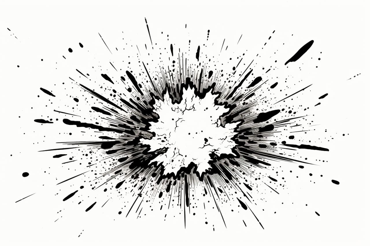 How to draw an explosion
