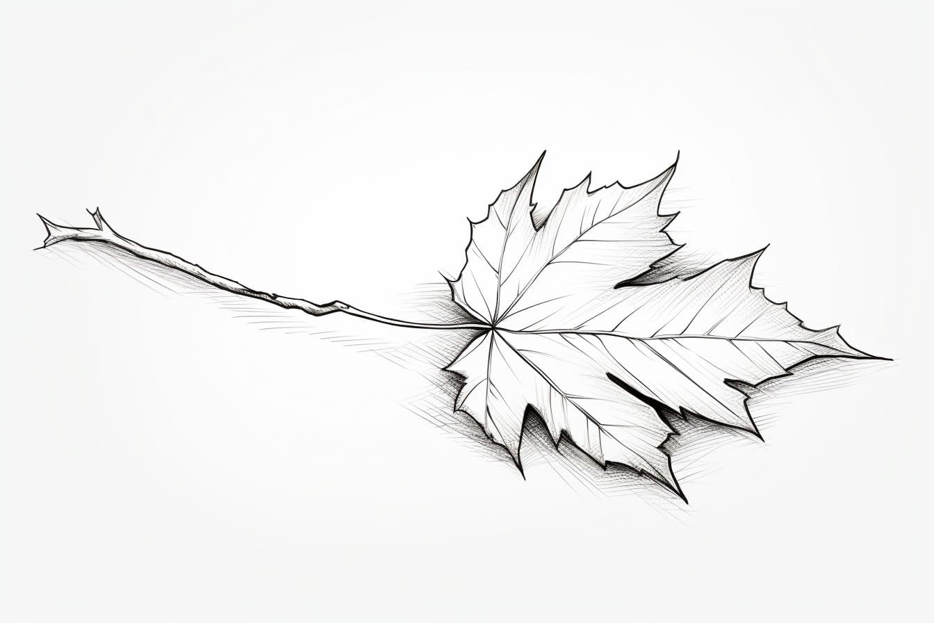 How to draw a falling leaf