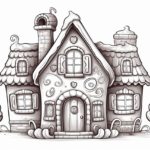 How to draw a Gingerbread House