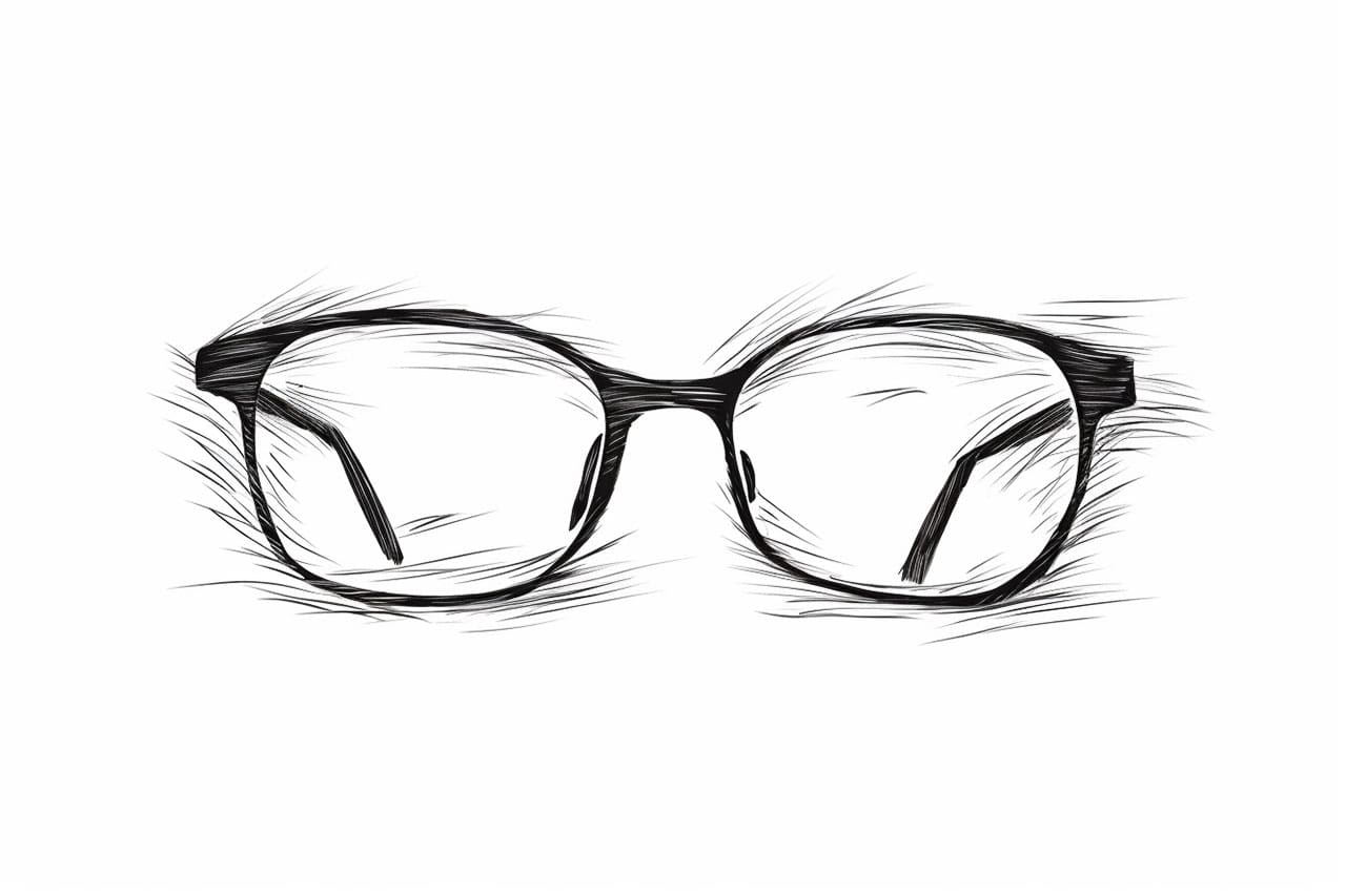 How to draw glasses