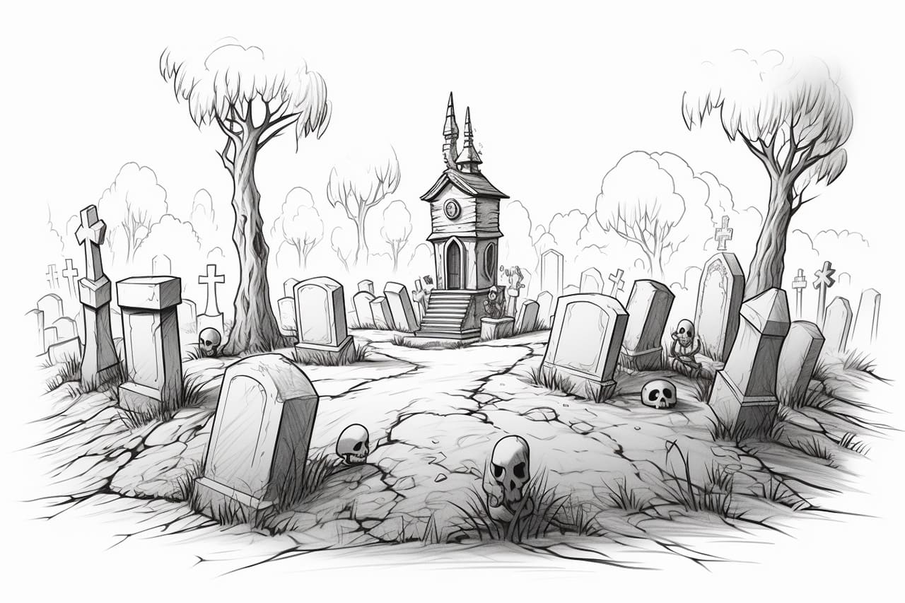 How to Draw a Graveyard Yonderoo