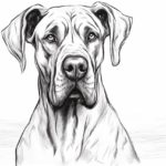 How to draw a Great Dane