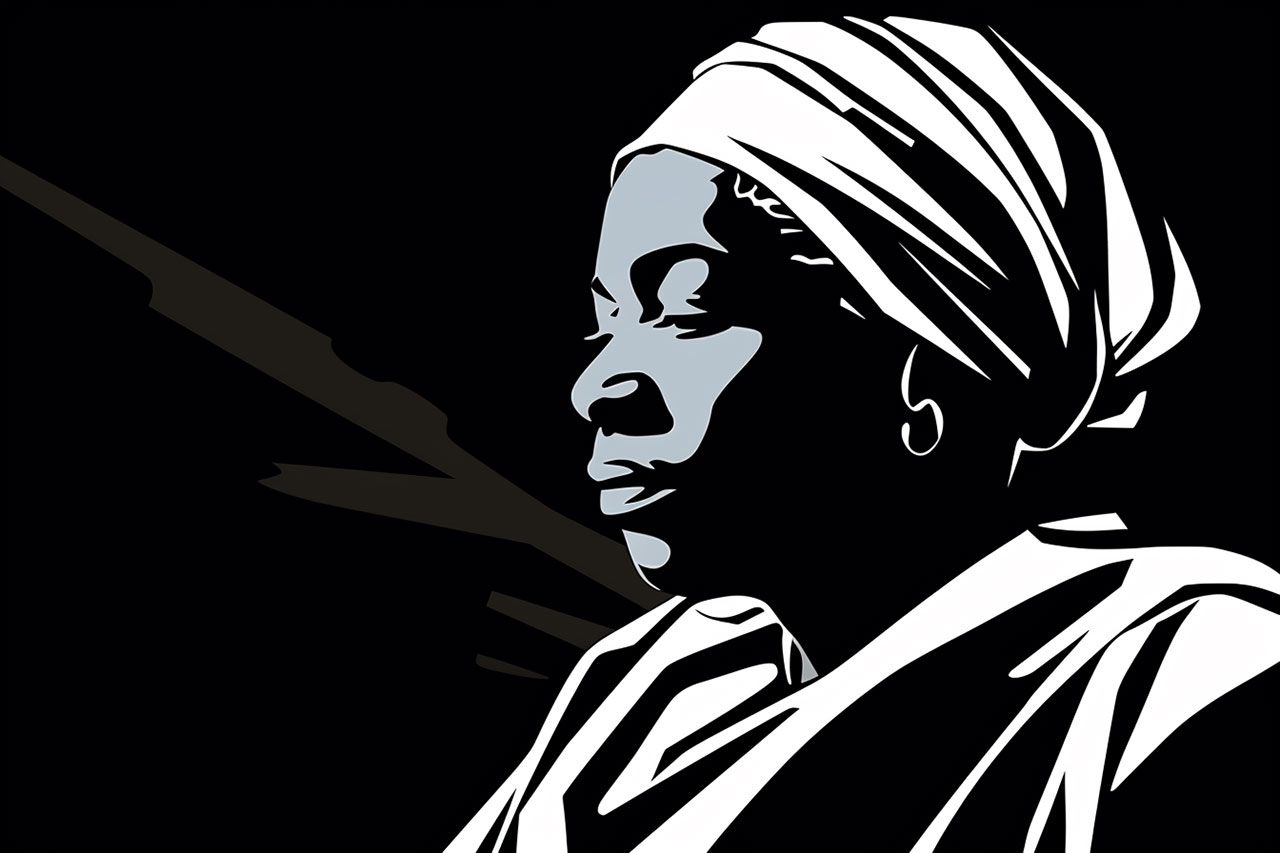 how to draw Harriet Tubman
