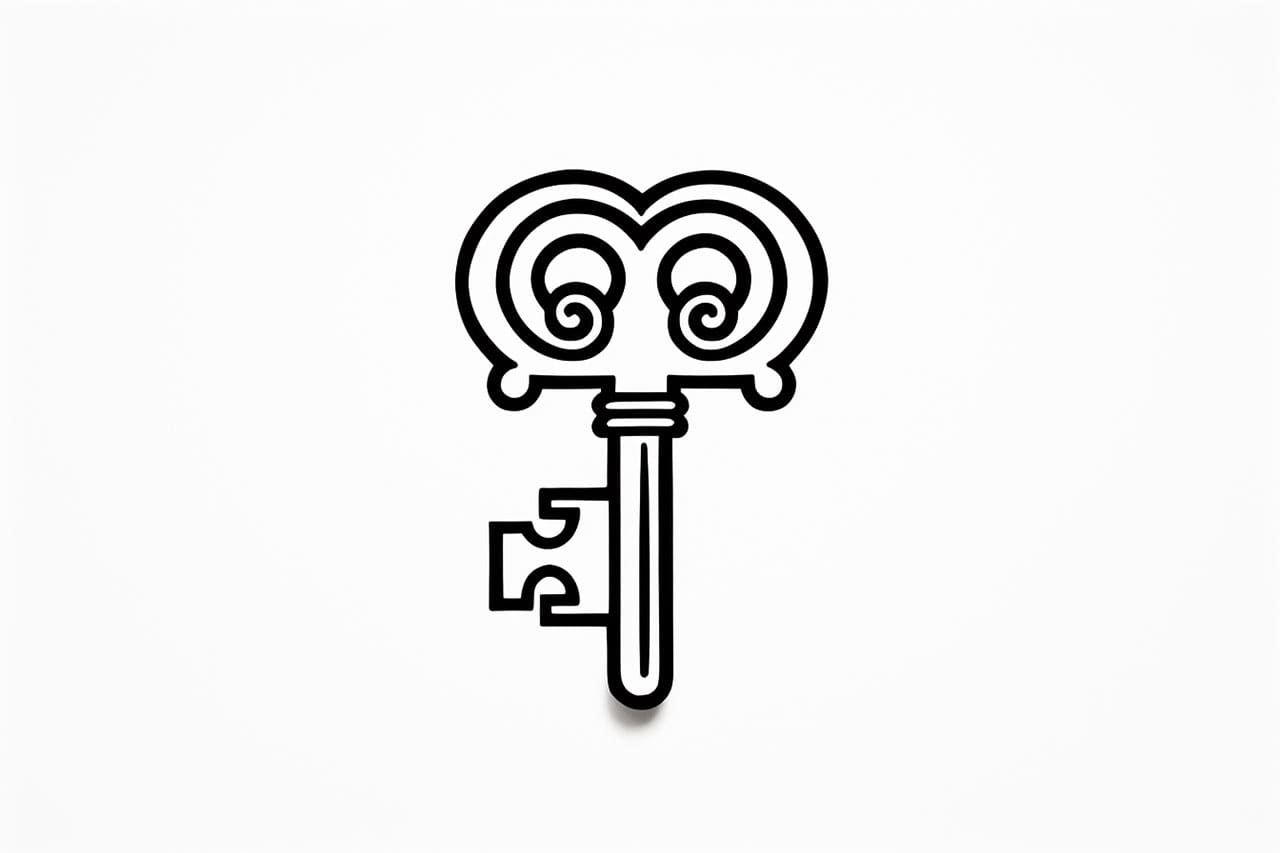 How to draw a key