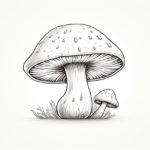 How to draw a mushroom