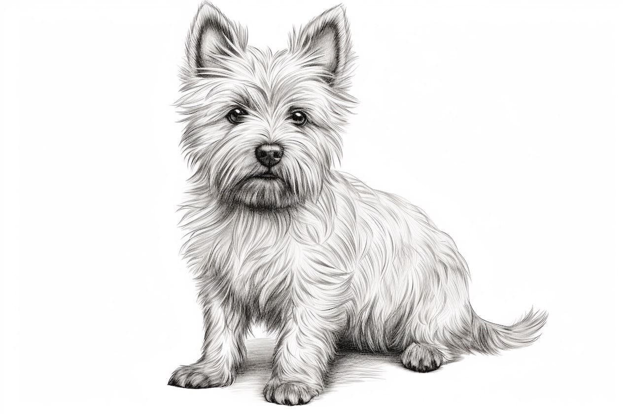 How to draw a Norwich Terrier