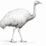 How to draw an ostrich