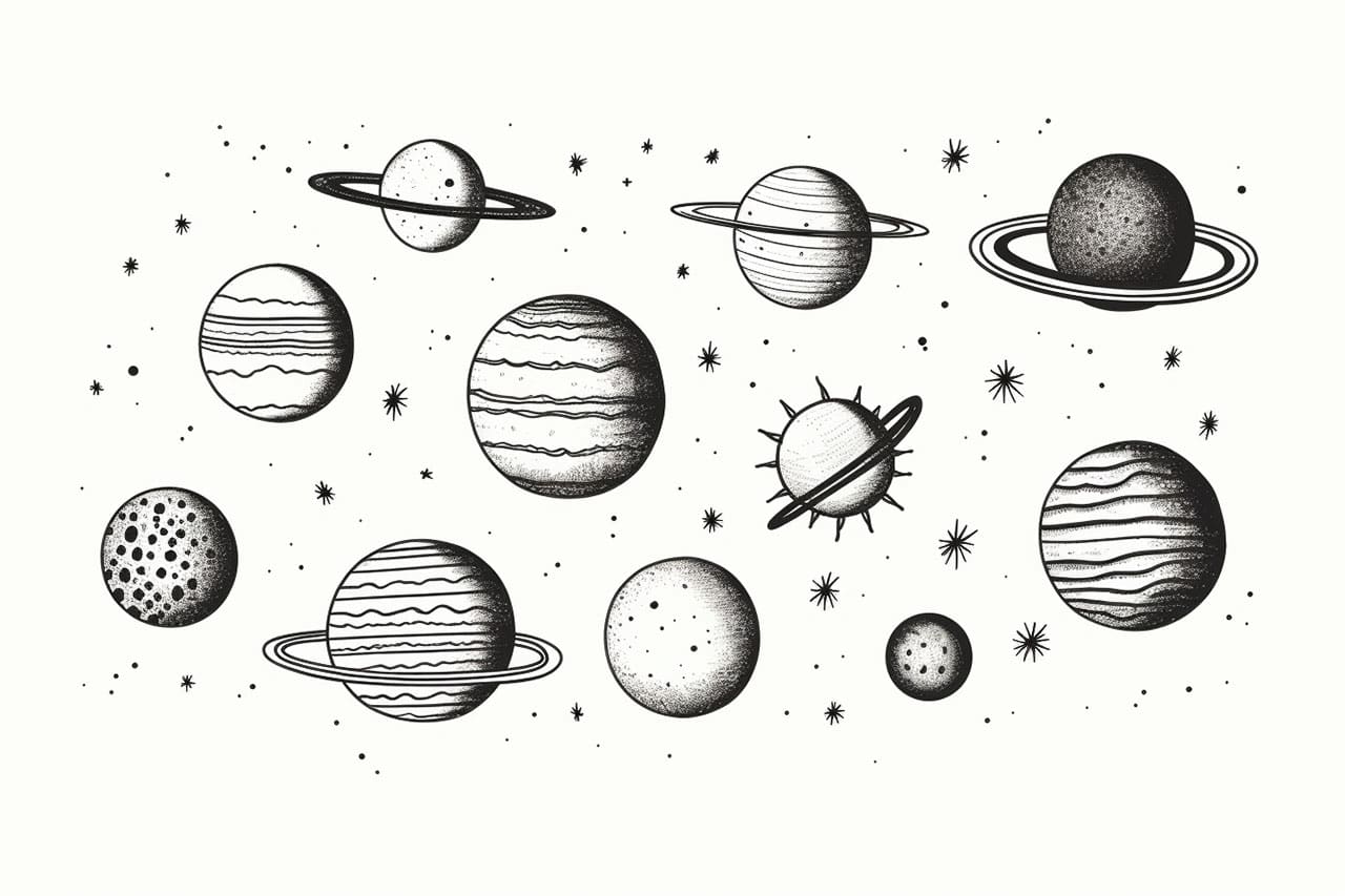 How to draw planets