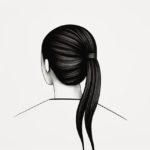 How to draw a ponytail