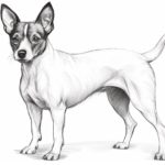 How to draw a rat terrier