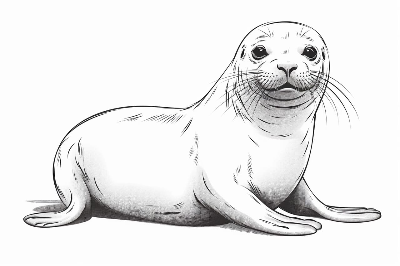 How to draw a seal