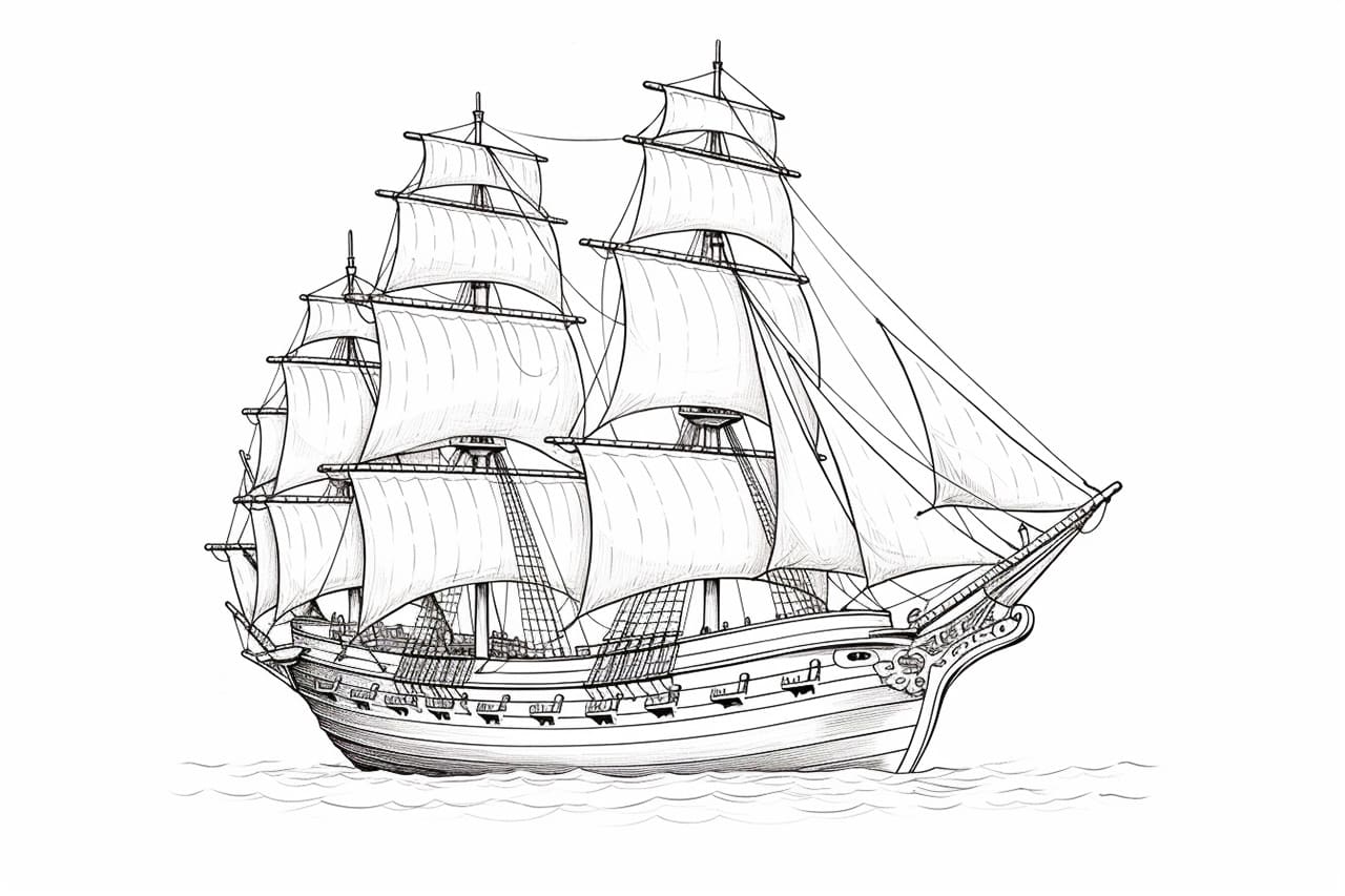 How to draw a ship
