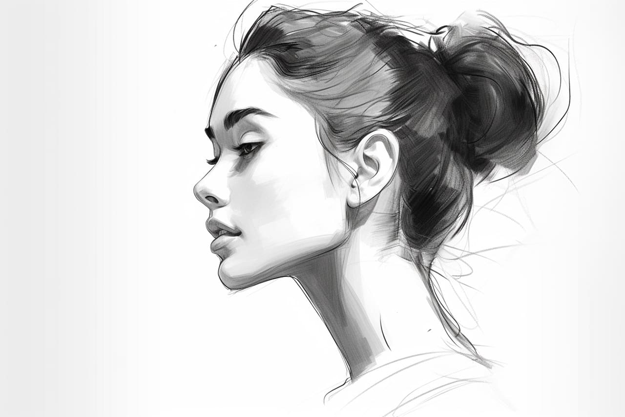 How to draw a side profile