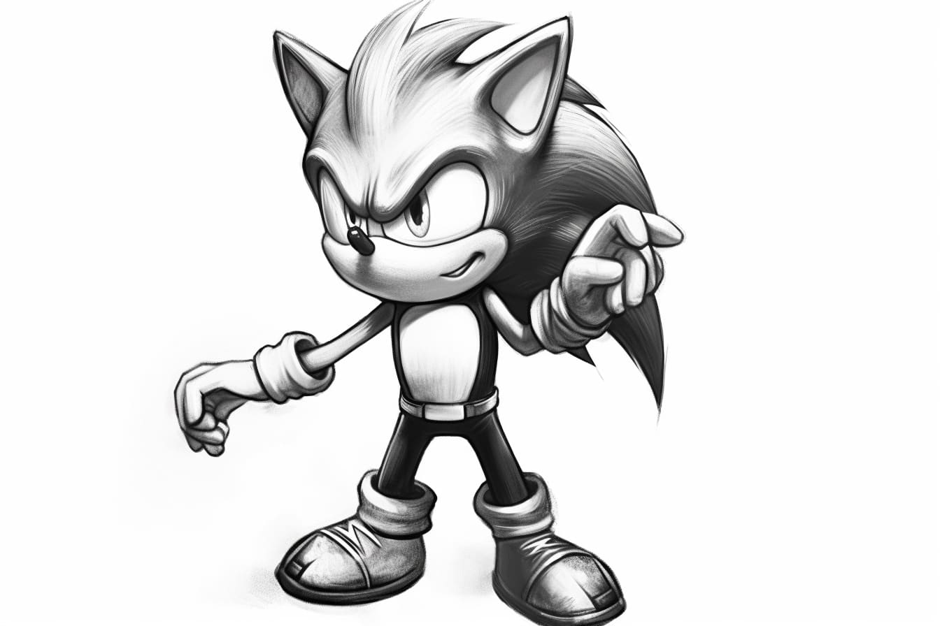How to draw Sonic the Hedgehog