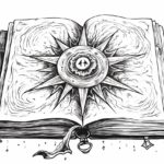 How to draw a spell book