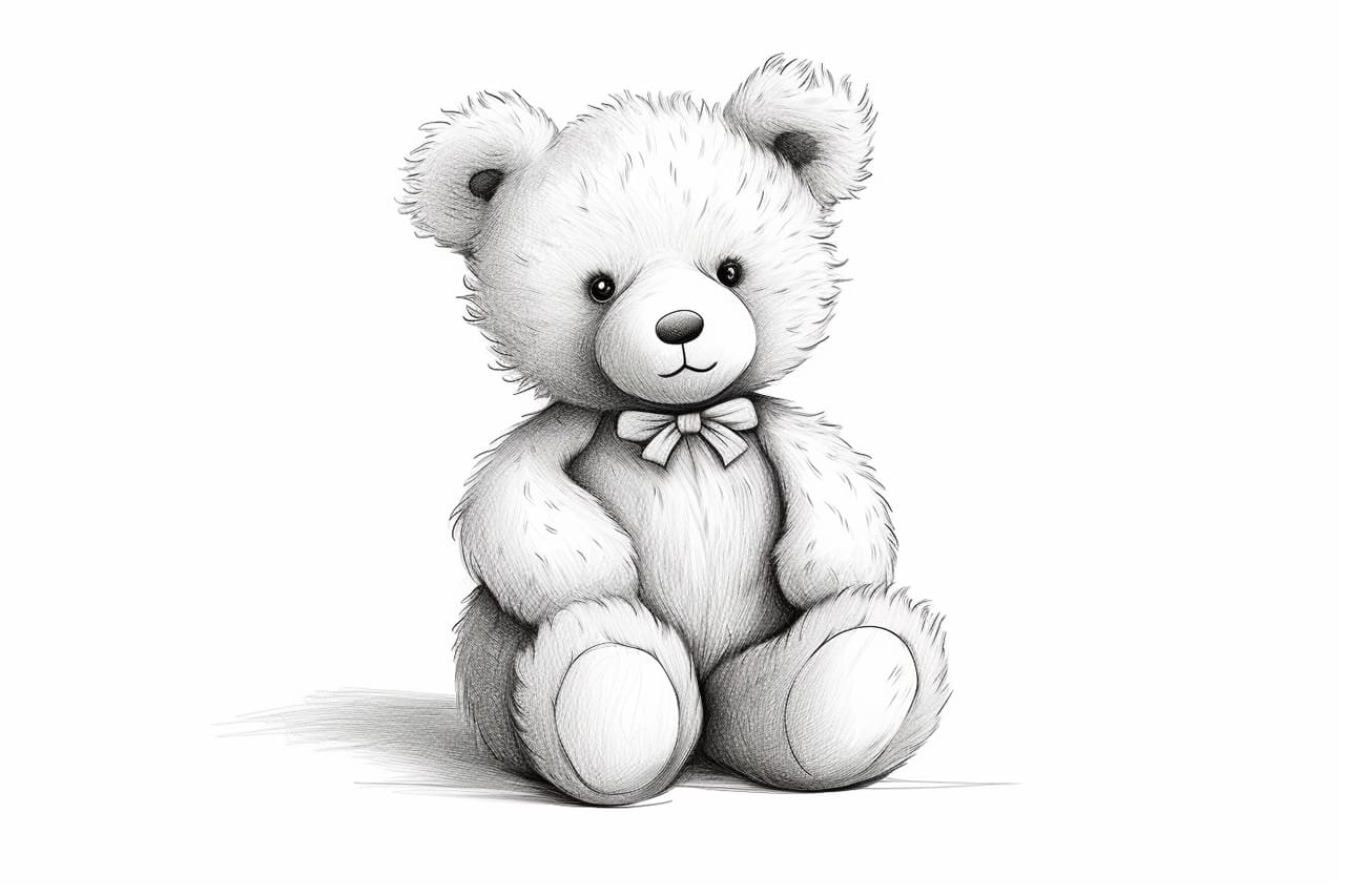 How to Draw a Teddy Bear - Yonderoo