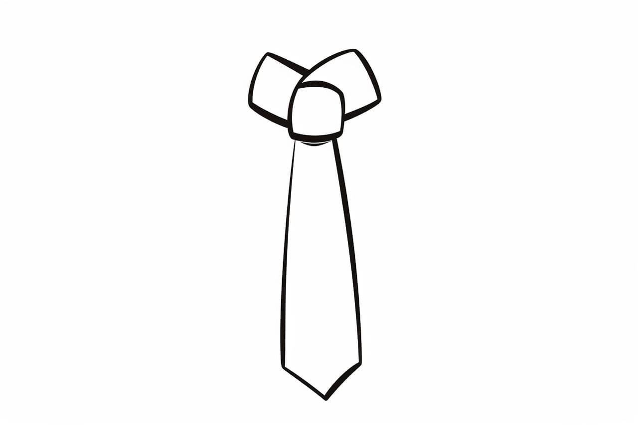 How to draw a tie