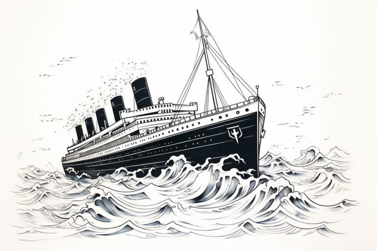 How to draw the Titanic