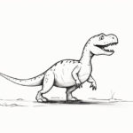 How to draw a dinosaur