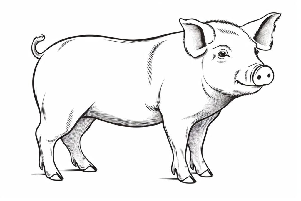 Piggy drawing