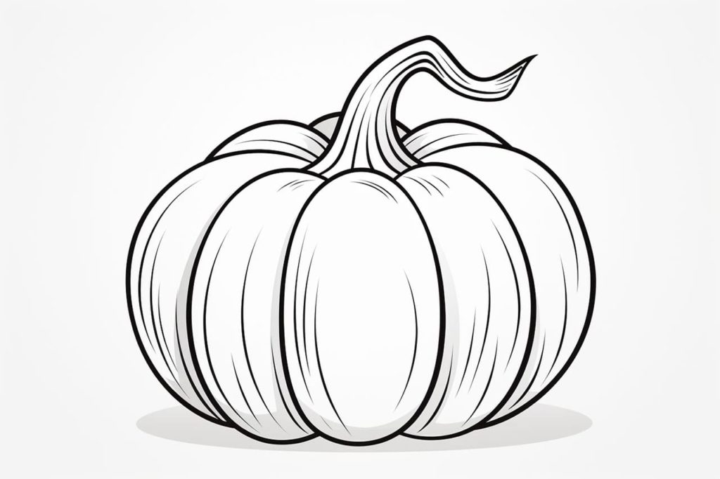 drawing of a pumpkin