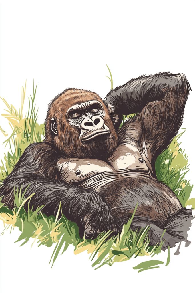 gorilla drawing