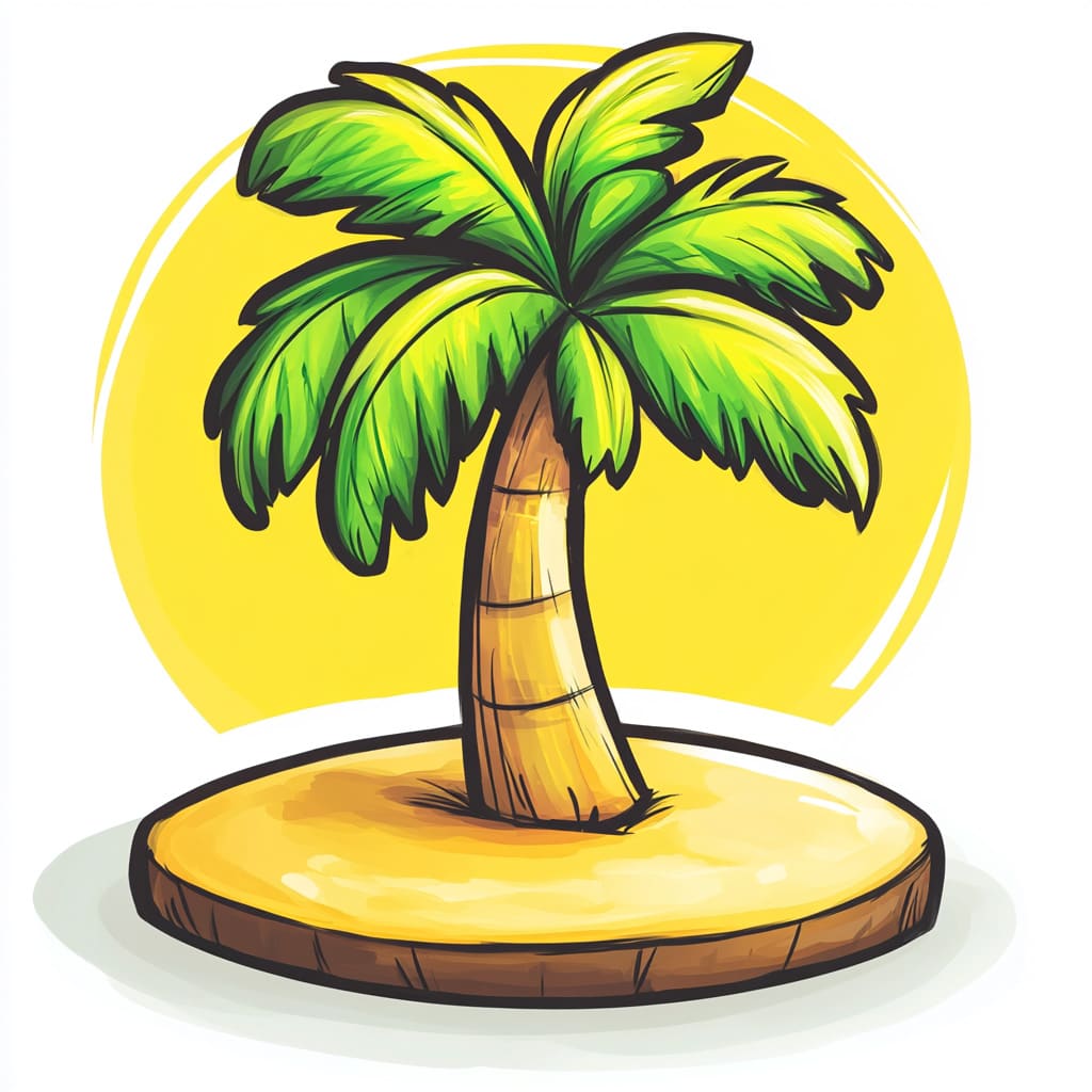 logo of a palm tree