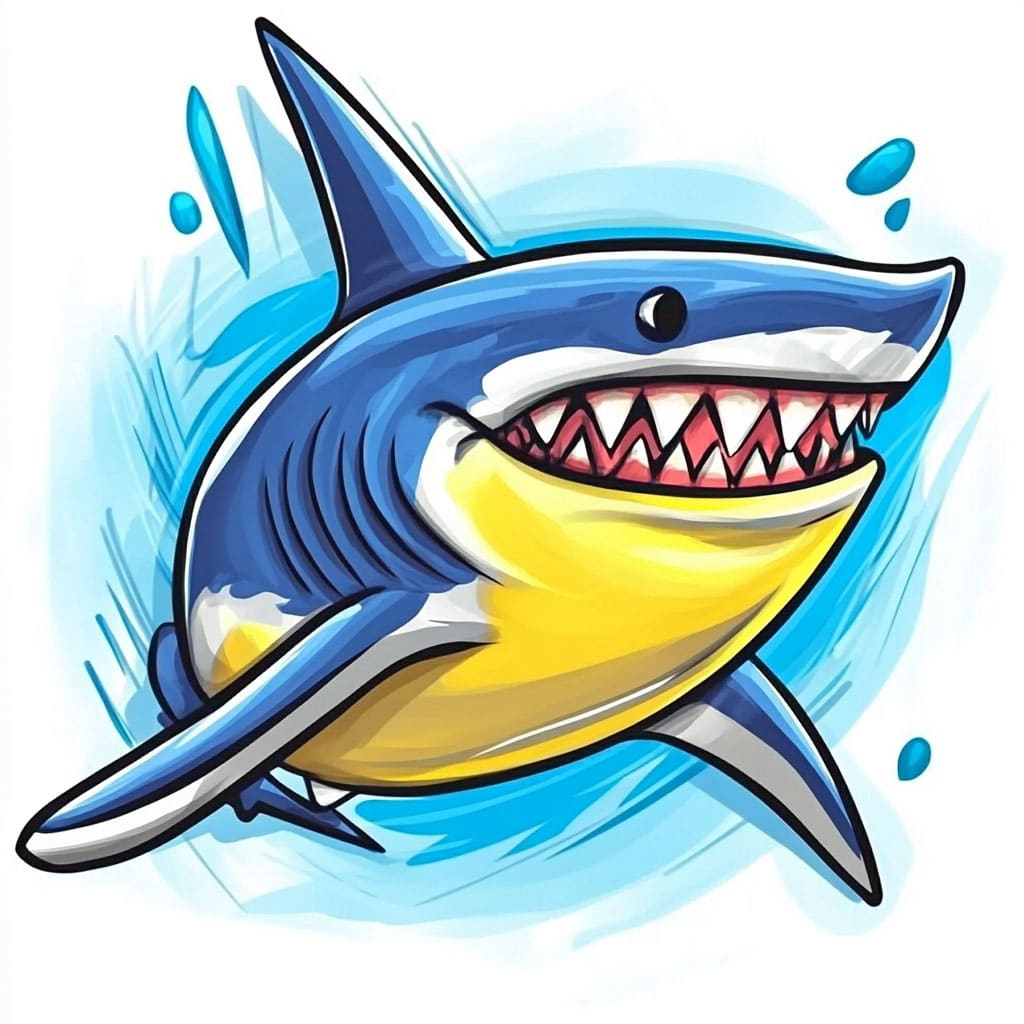 logo of a shark