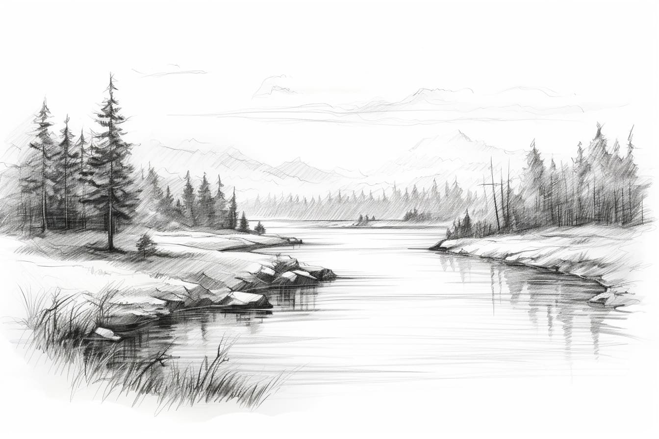 How to draw a river