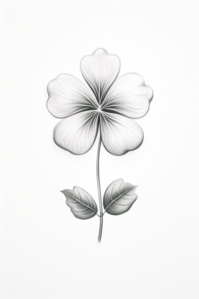 shamrock drawing