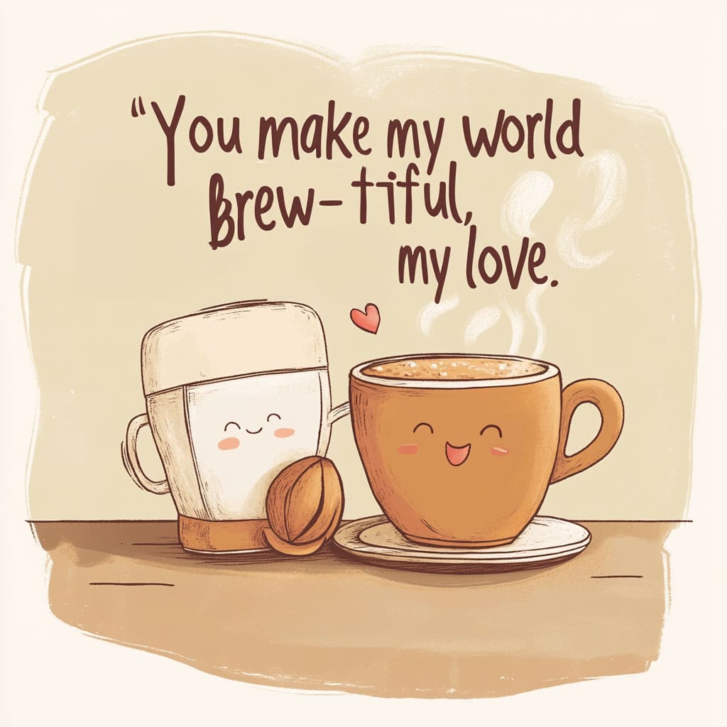 You make my world brew-tiful, my love.