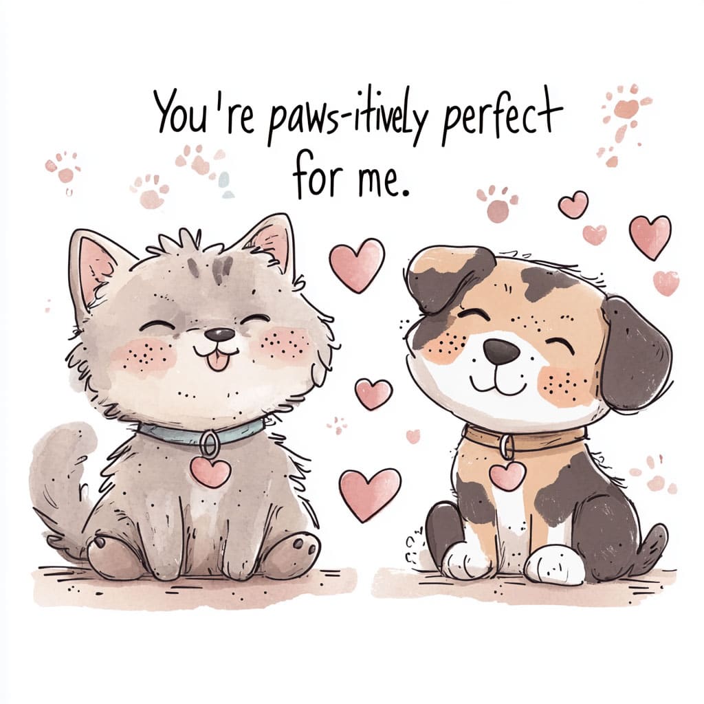 You're paws-itively perfect for me.