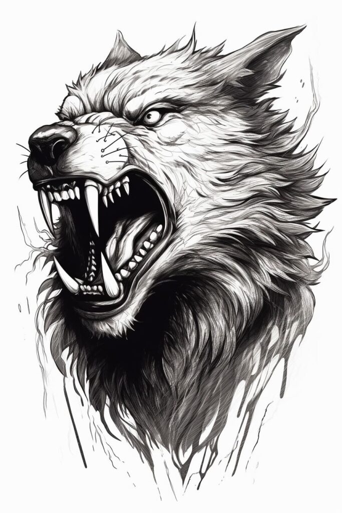 werewolf sketch