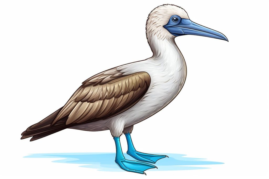 blue-footed booby standing