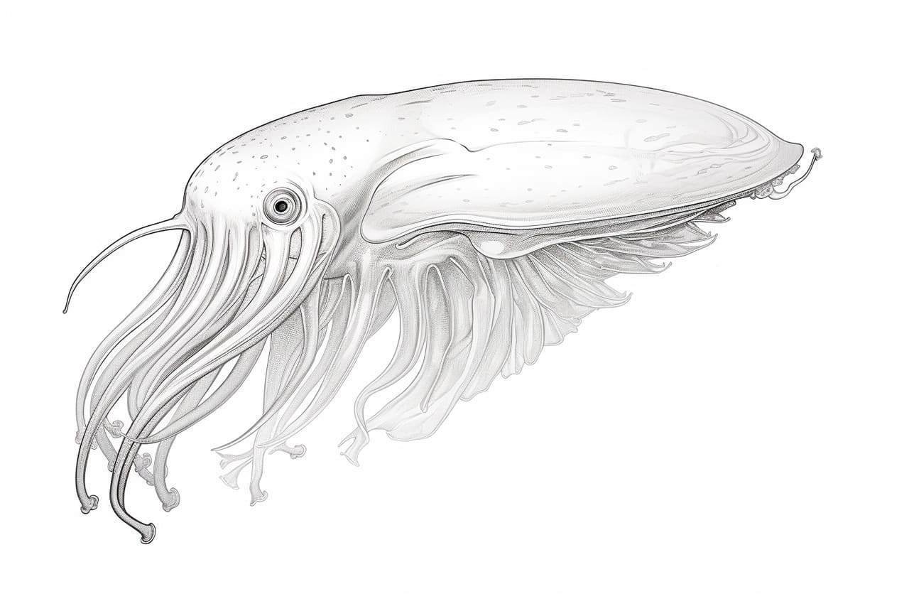 How to draw a cuttlefish