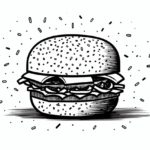 How to draw a hamburger