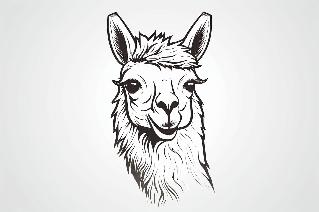 How to draw a llama