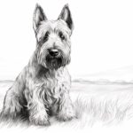 How to draw a Scottish Terrier