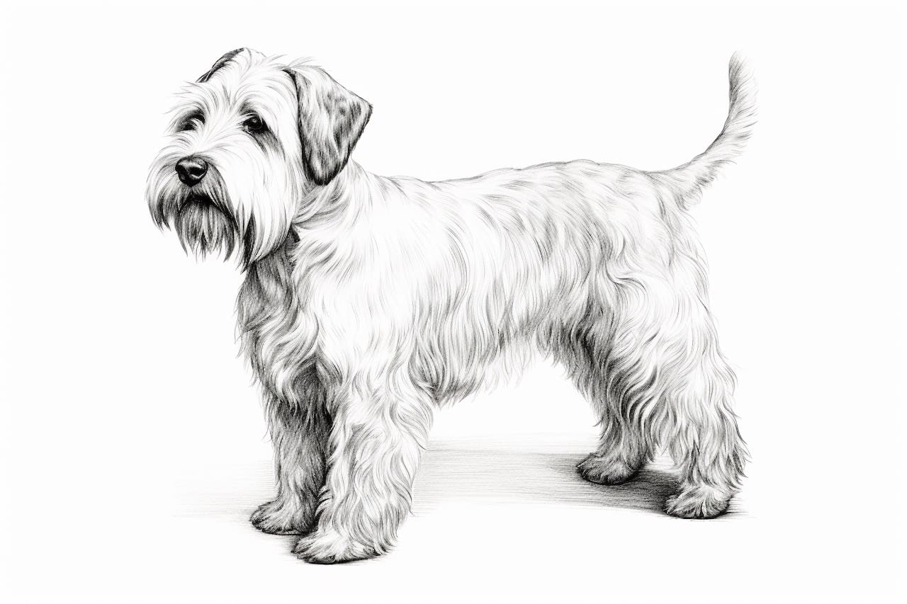How to draw a Sealyham Terrier