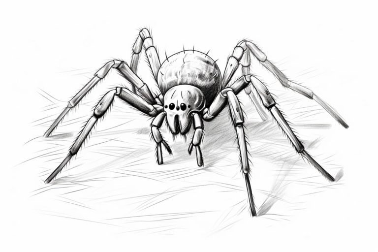 How to draw a spider