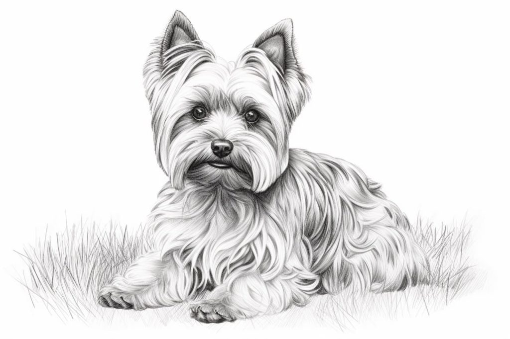 How to Draw a Yorkshire Terrier - Yonderoo