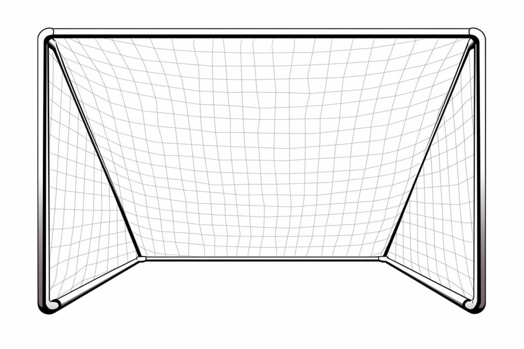 soccer goal drawing
