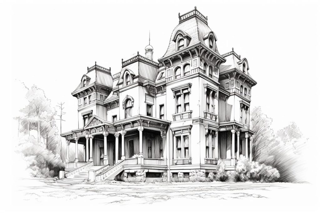 Victorian Mansion - a classic halloween house