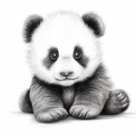 How to draw a baby panda