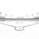 how to draw a baseball field