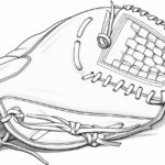 how to draw a baseball glove